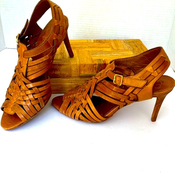 Tory Burch Shoes - Tory Burch Leather Sandal/Heels: S-8